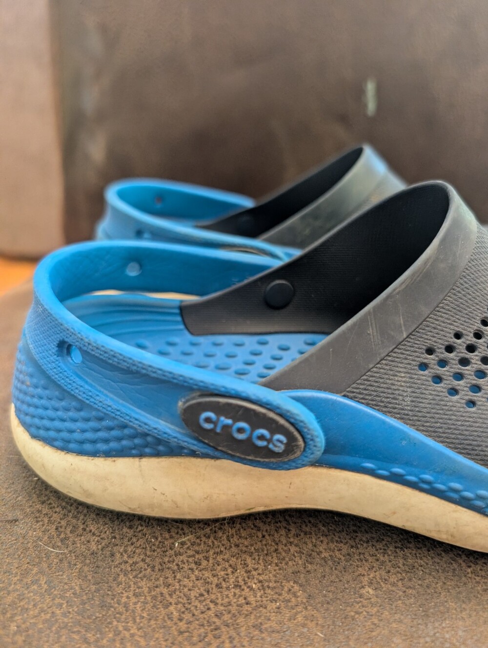 Kid's Crocs LiteRide — Navy And Blue Size J5